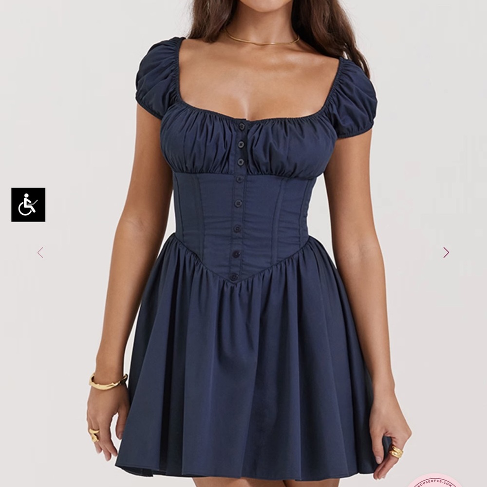 House of CB Nala navy blue dress